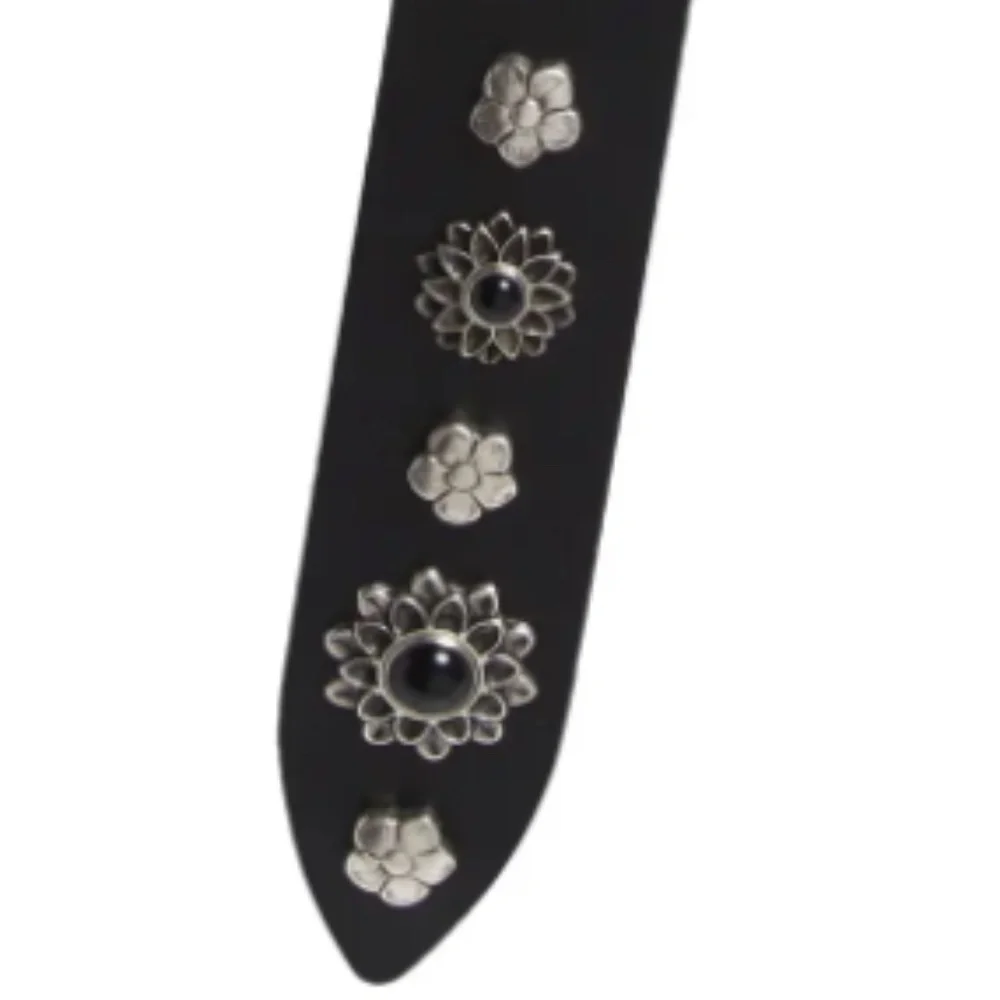 NEW $285 ISABEL MARANT Lecce Studded Leather Belt in Black in size Small!